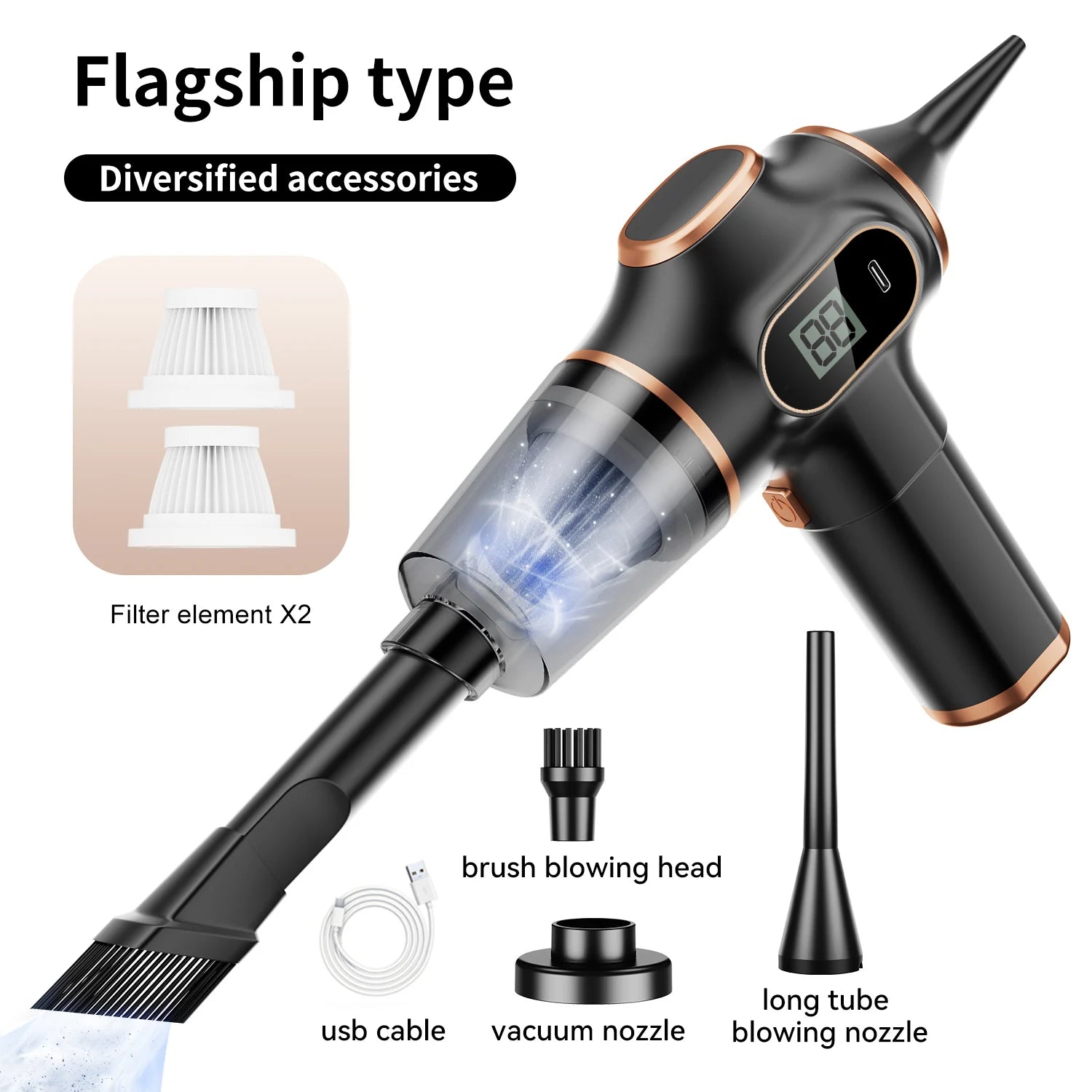 Wireless Vacuum Cleaner for Home & Car