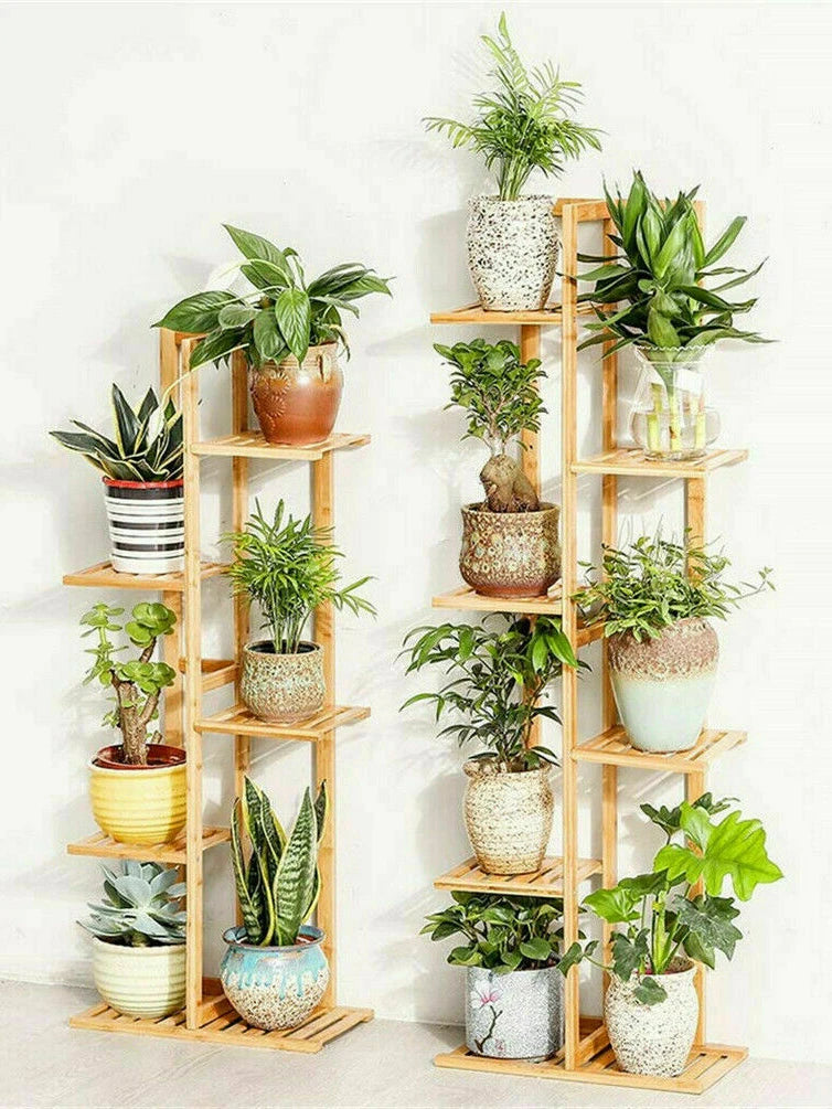 Bamboo  Plant Stand with Multiple Rack