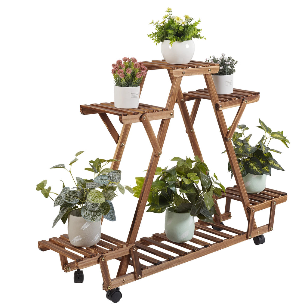 wooden triangular Plant Shelf
