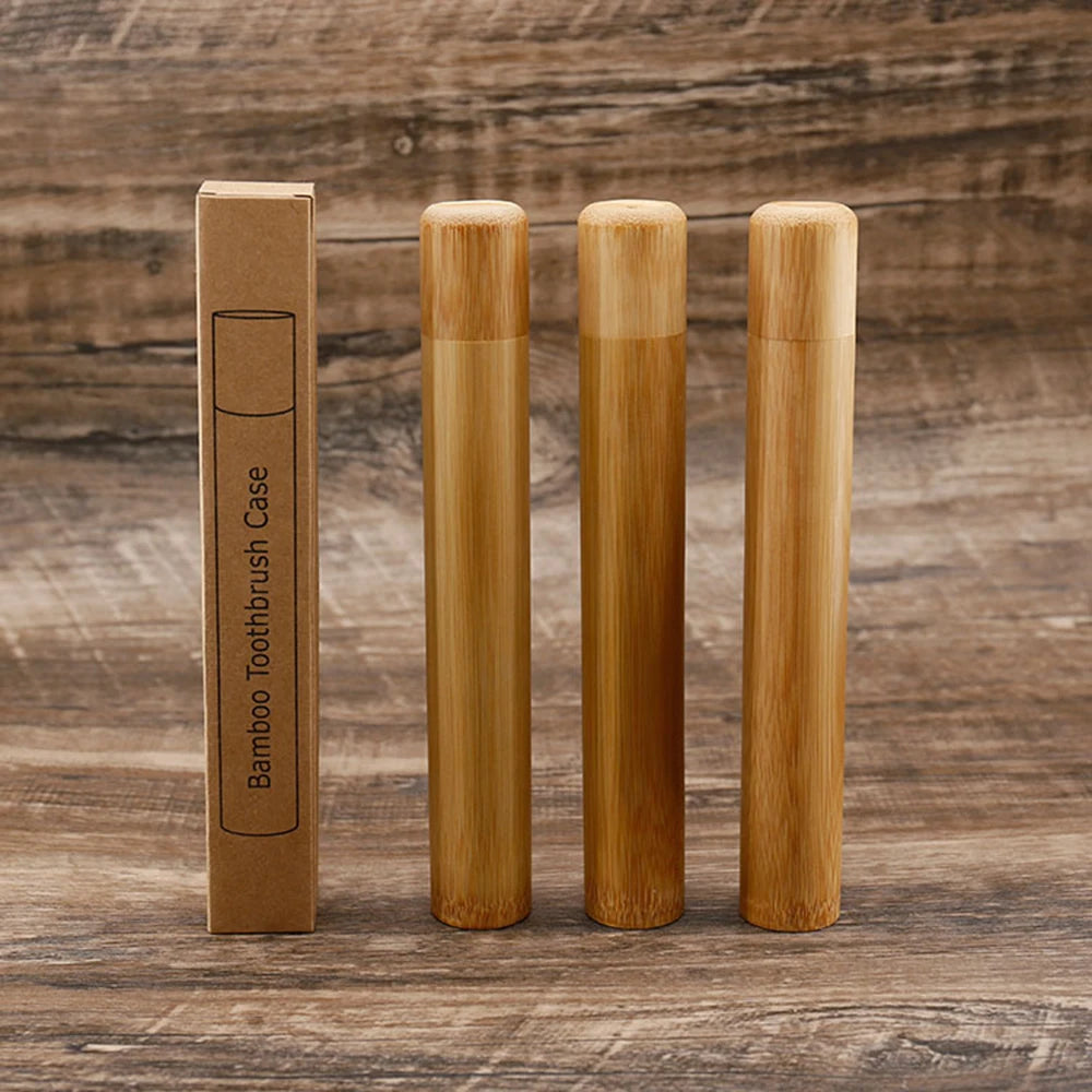 Natural Eco Friendly Bamboo Toothbrush Travel Case