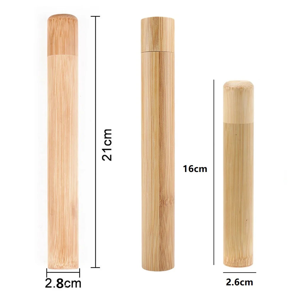 Natural Eco Friendly Bamboo Toothbrush Travel Case