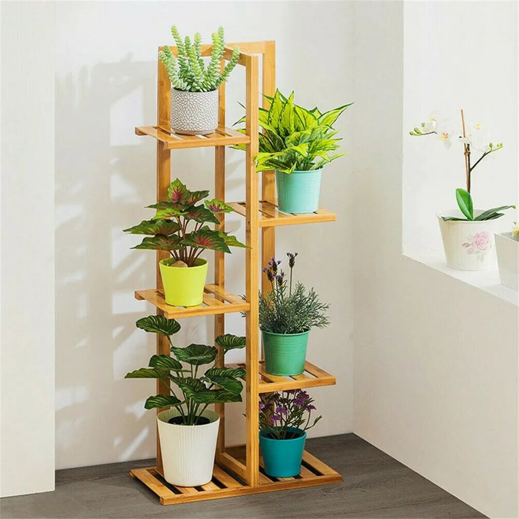 Bamboo  Plant Stand with Multiple Rack