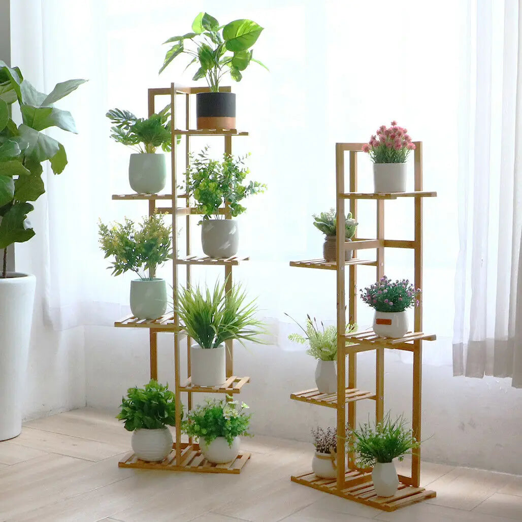 Bamboo  Plant Stand with Multiple Rack