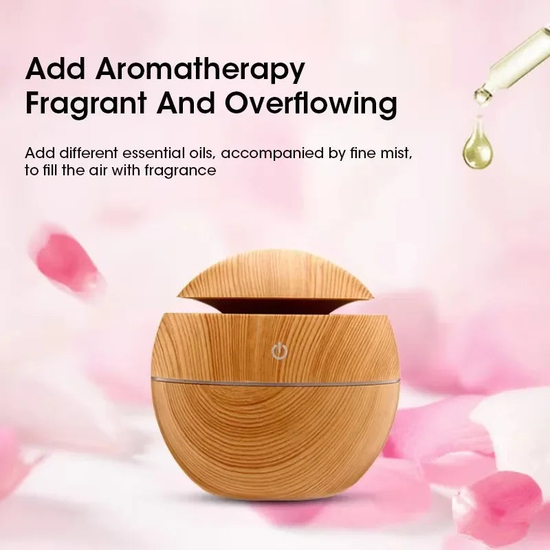 Mini Imitation Wood Sonic Humidifier