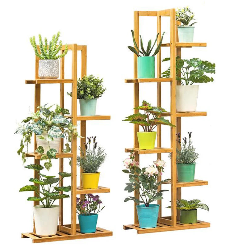 Bamboo  Plant Stand with Multiple Rack