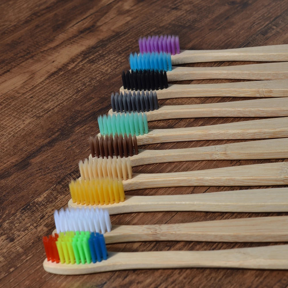 Bamboo Toothbrush - 10 Piece
