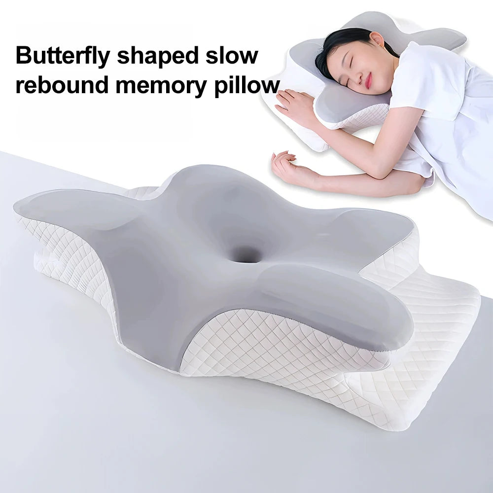 Butterfly Sleep Memory Neck Pillow