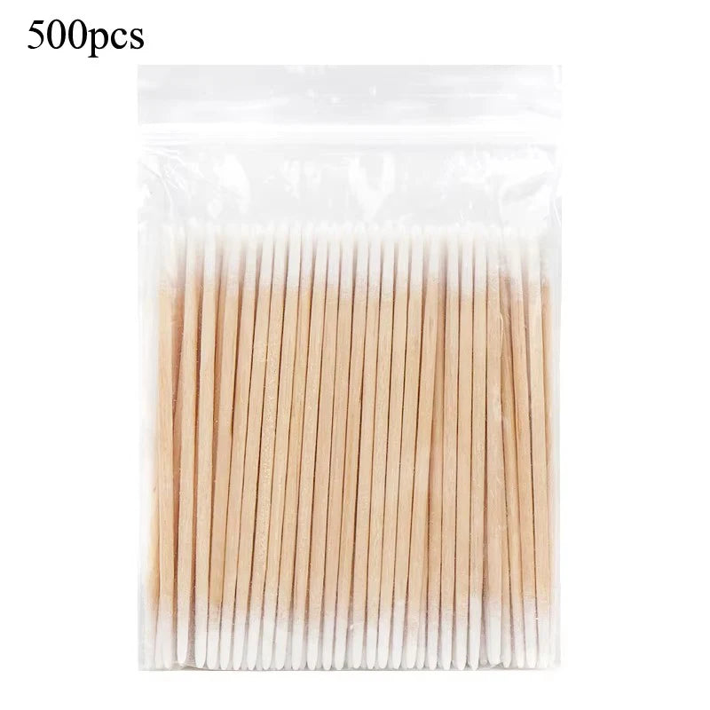 Wood Double Head Cotton Swab