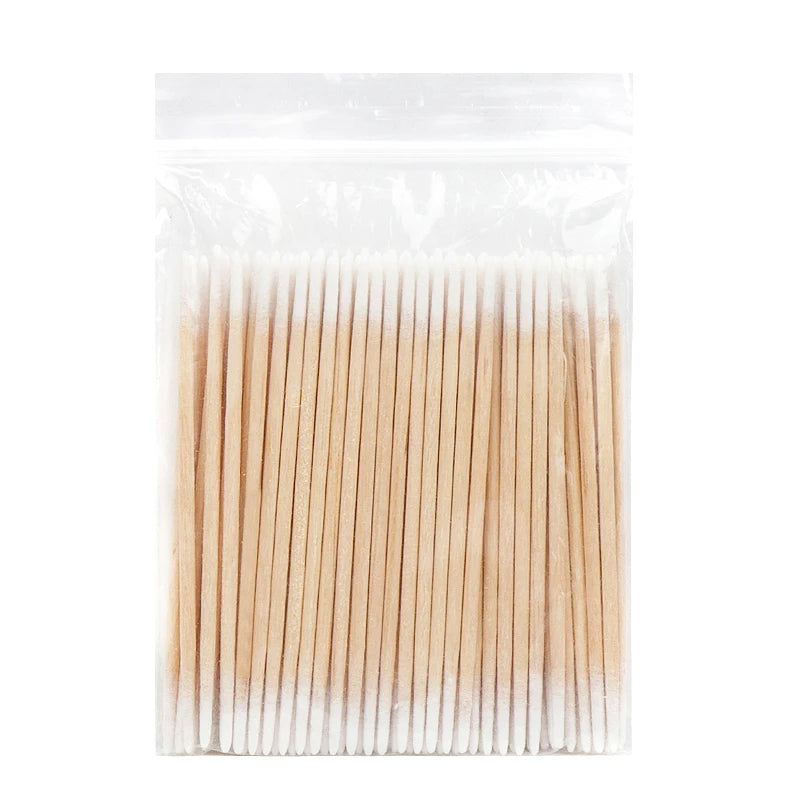 Wood Double Head Cotton Swab