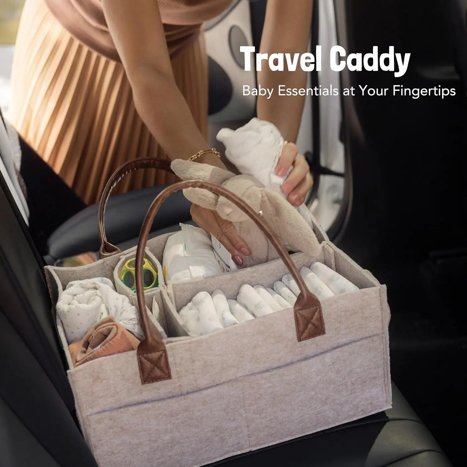 Infant Diaper Basket  with Handle