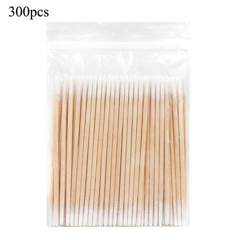 Wood Double Head Cotton Swab
