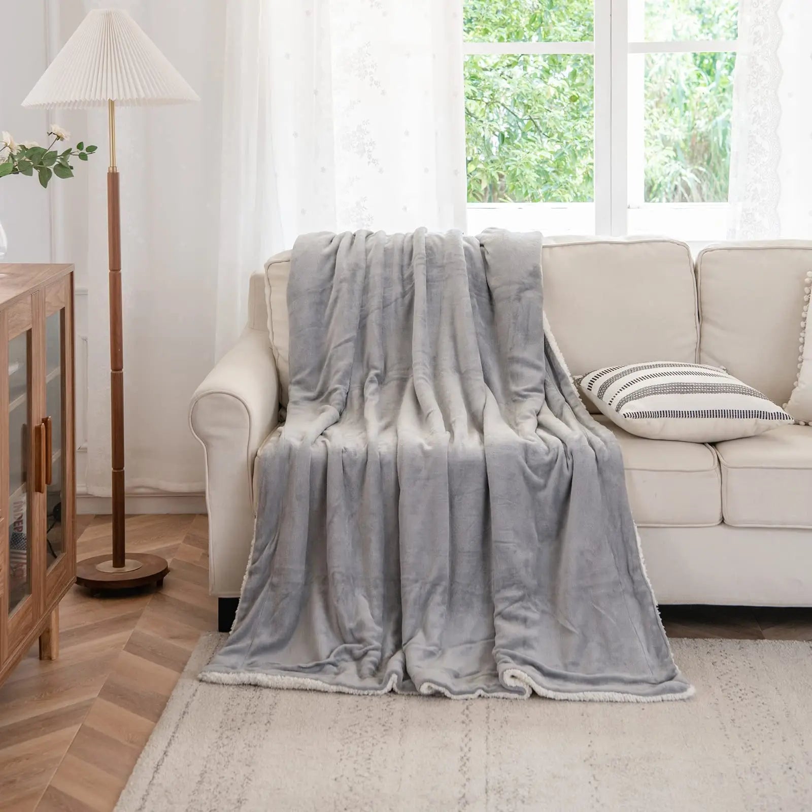 Quilted Linen Blanket