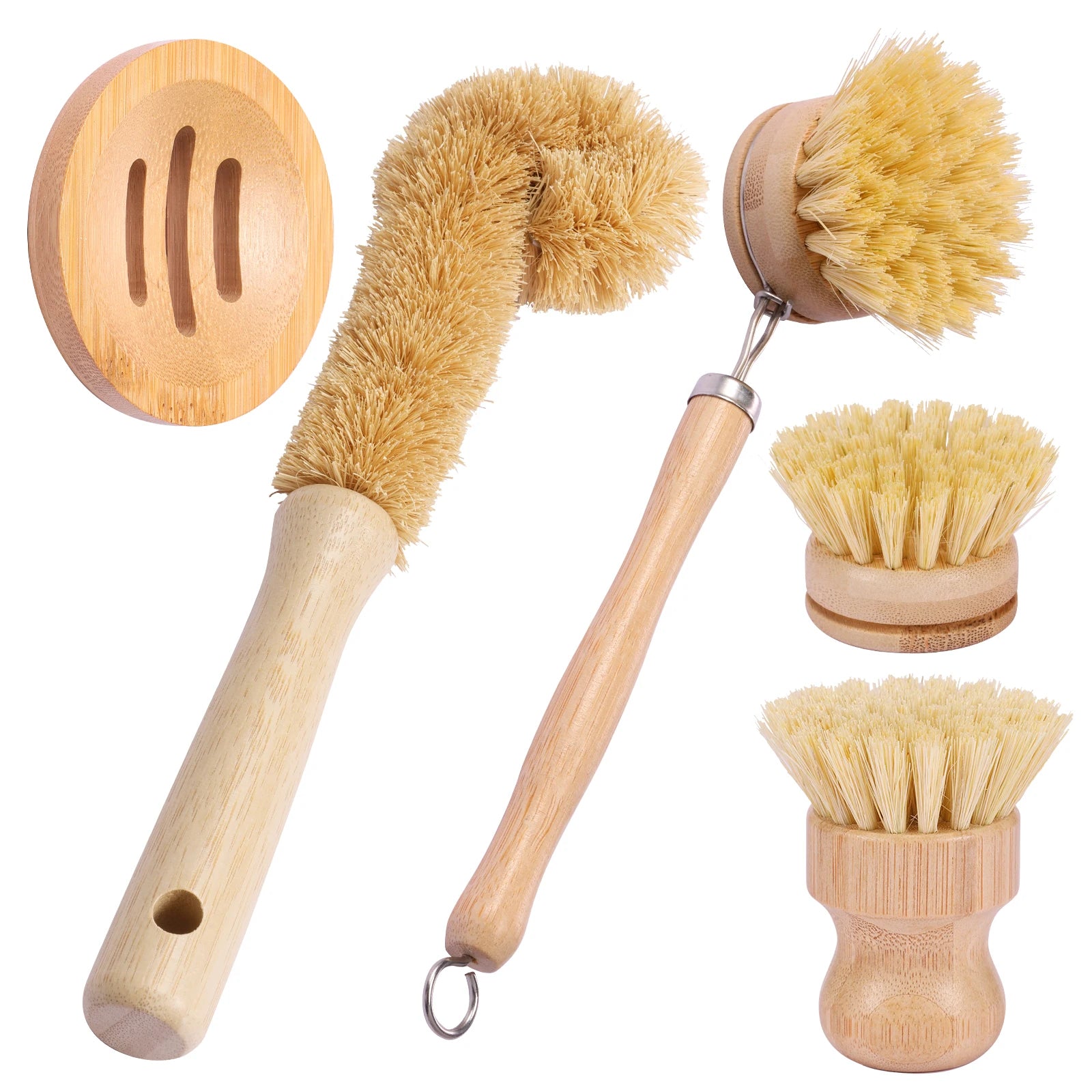 Bamboo Dish Brush Set