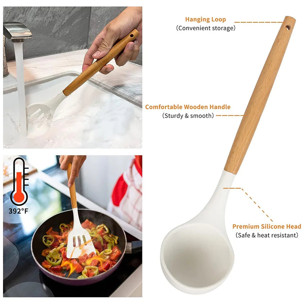 12PCS Silicone Kitchen Utensils Set