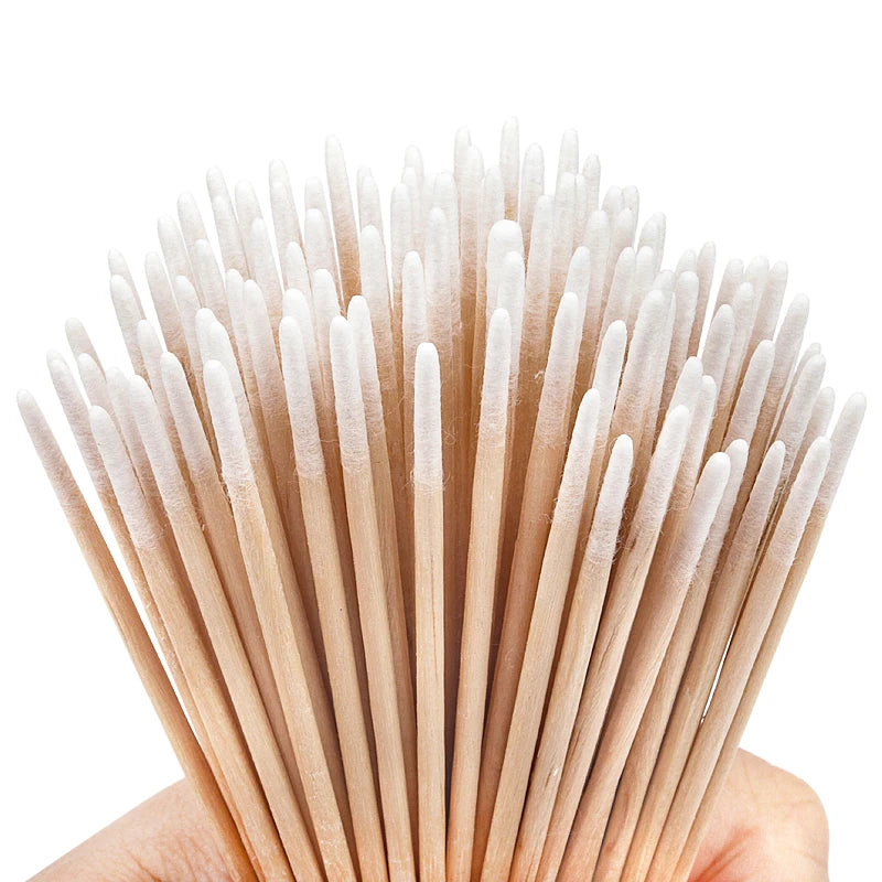 Wood Double Head Cotton Swab
