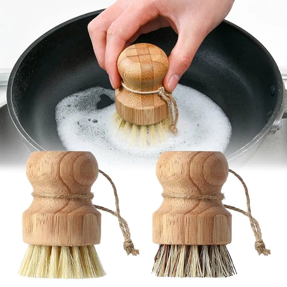 2pcs Bamboo Dish Scrub