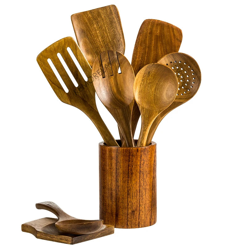 Natural Wooden Spoons set