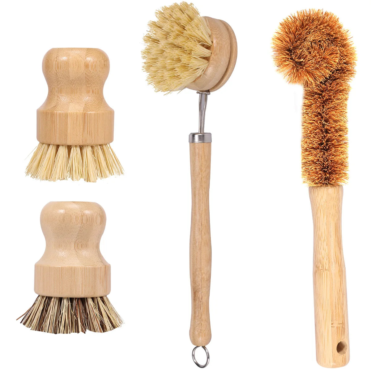 Bamboo Dish Brush Set
