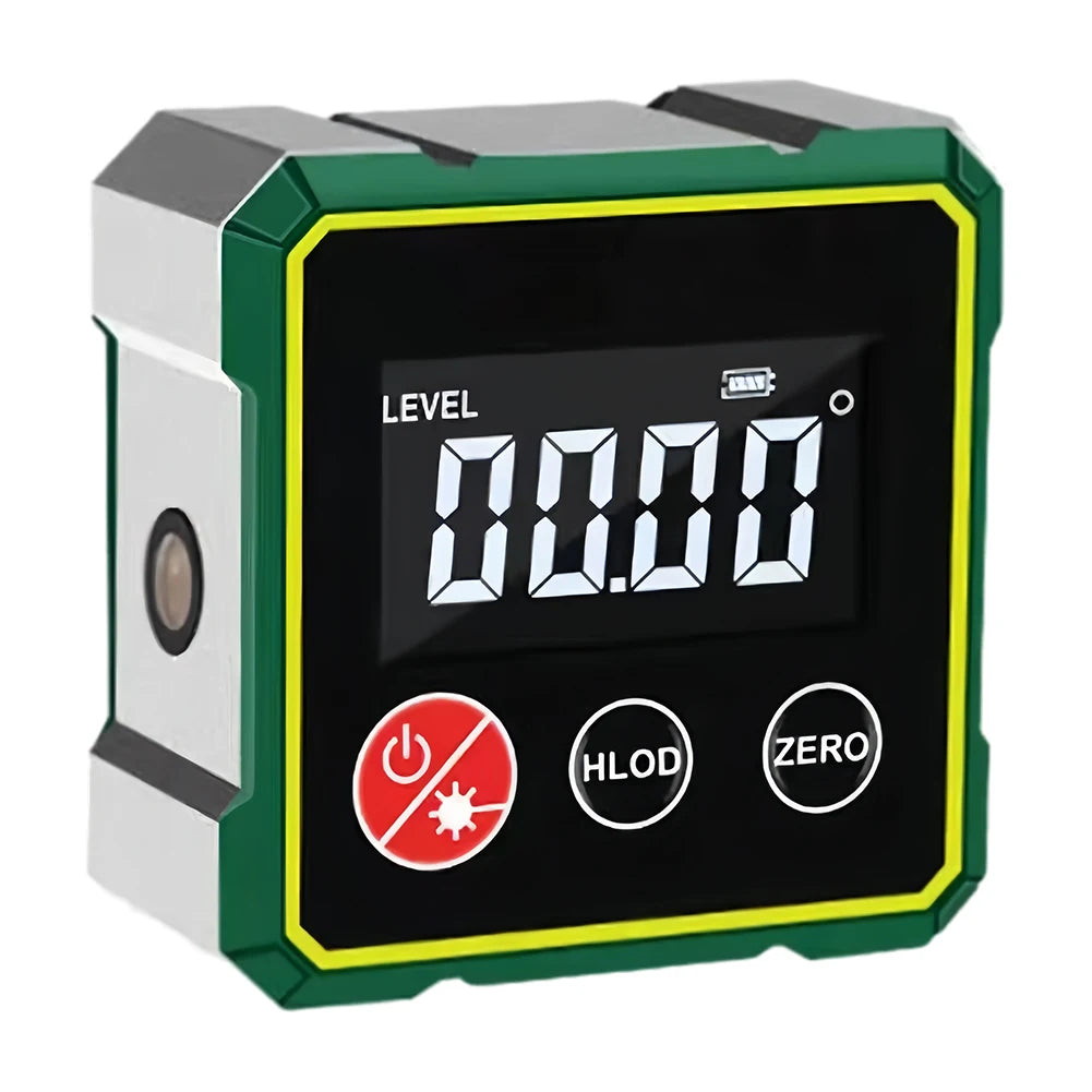 4-Side Magnetic Digital Angle Gauge with Laser