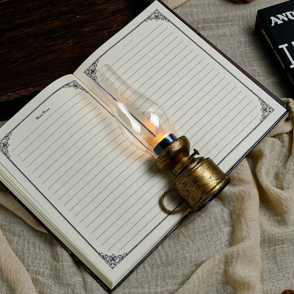 LED Vintage Kerosene Lamp Electronic Swing Candle