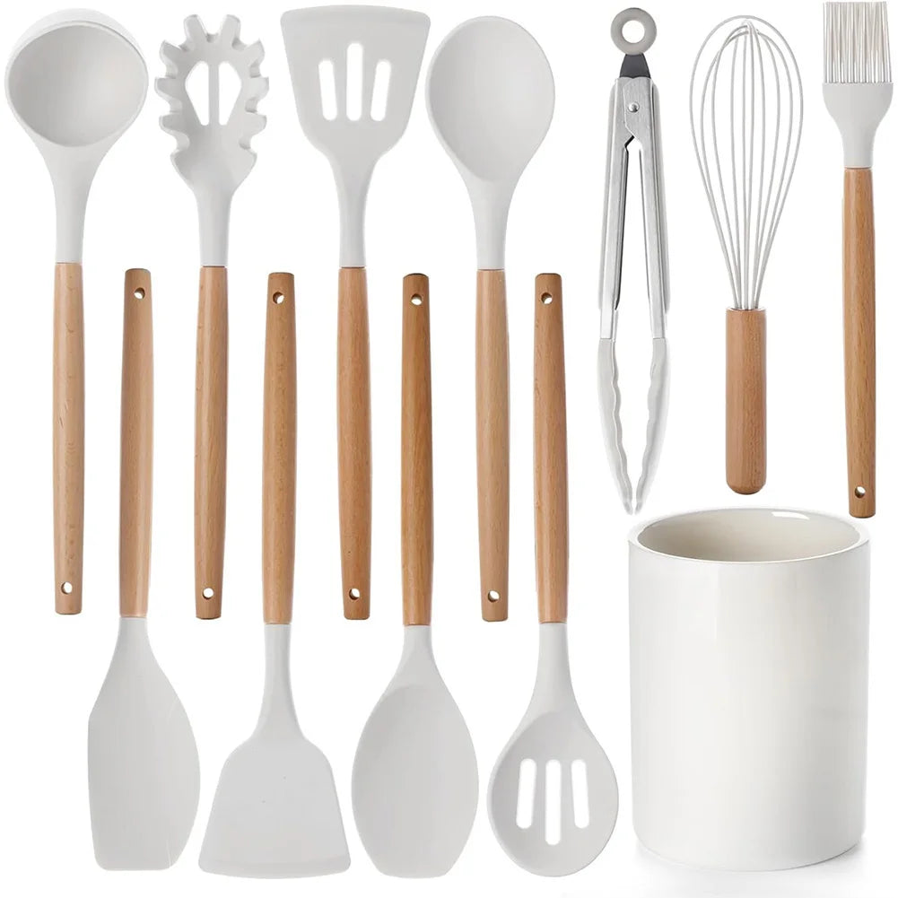 12PCS Silicone Kitchen Utensils Set