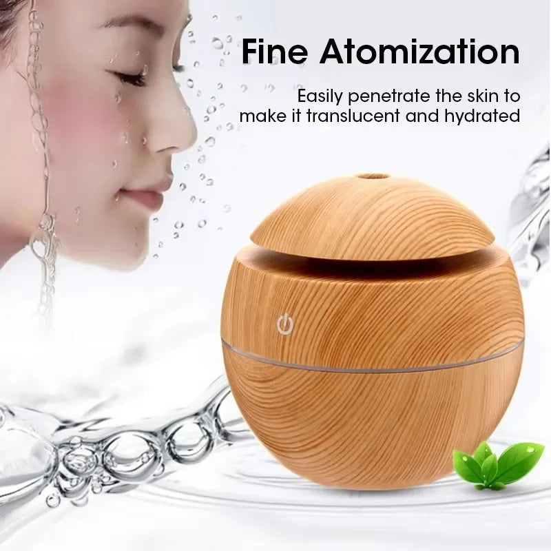 Mini Imitation Wood Sonic Humidifier