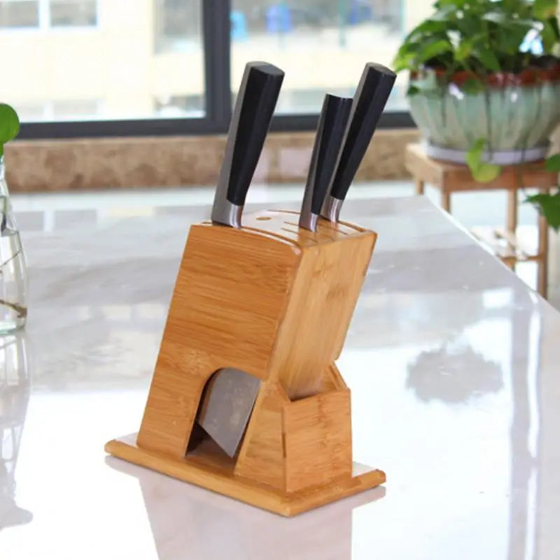 Bamboo Wood Knife Holder