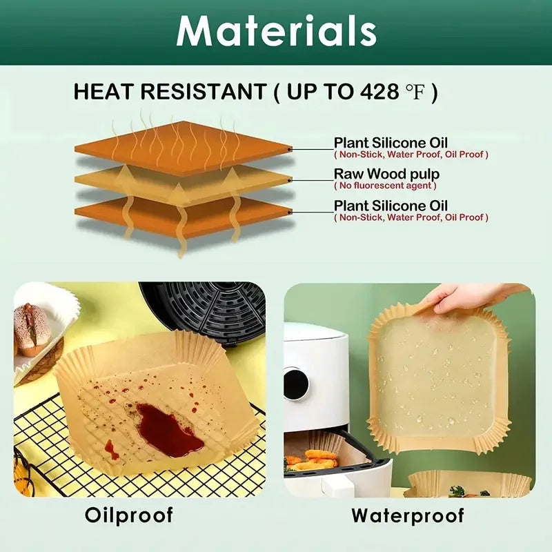 Air Fryer Special Paper Food Silicon Oil Paper
