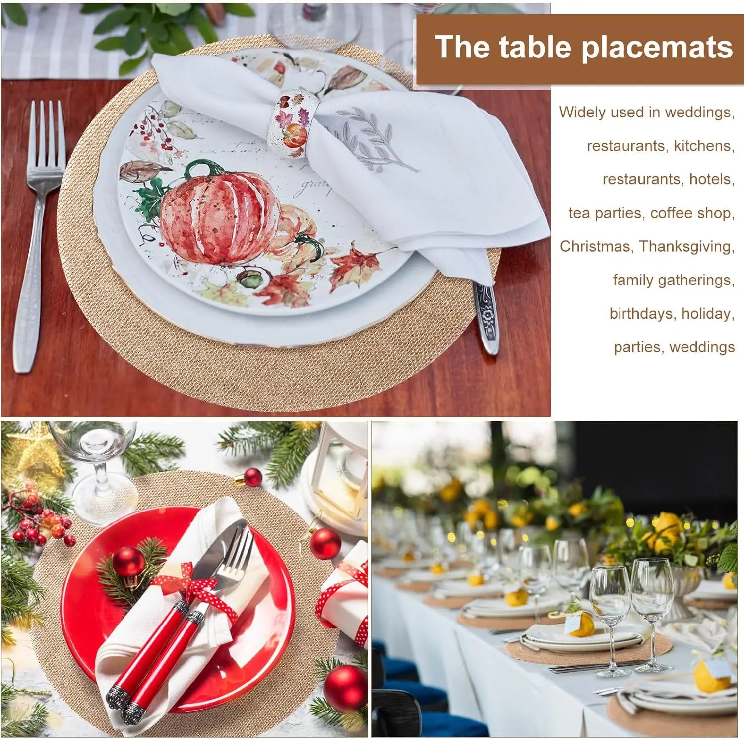 Resistant Jute Table Mat
