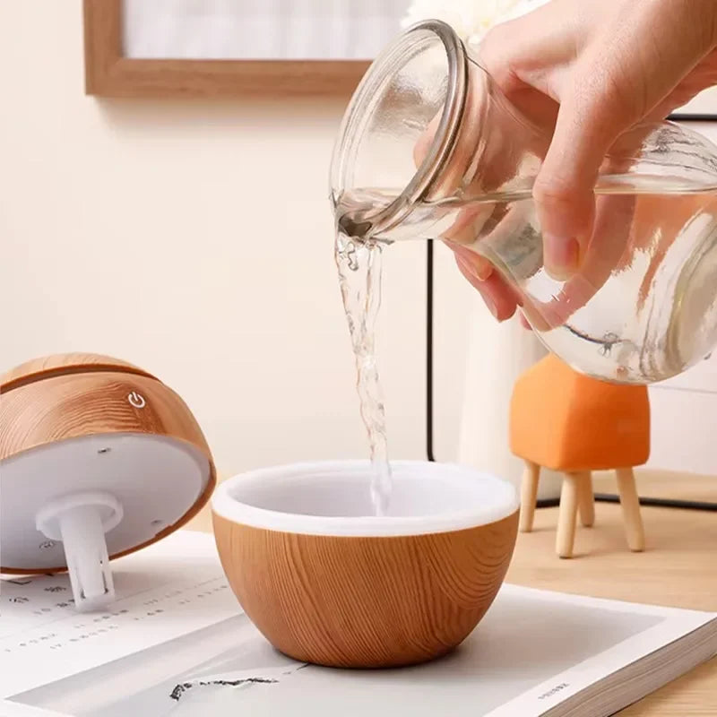 Mini Imitation Wood Sonic Humidifier