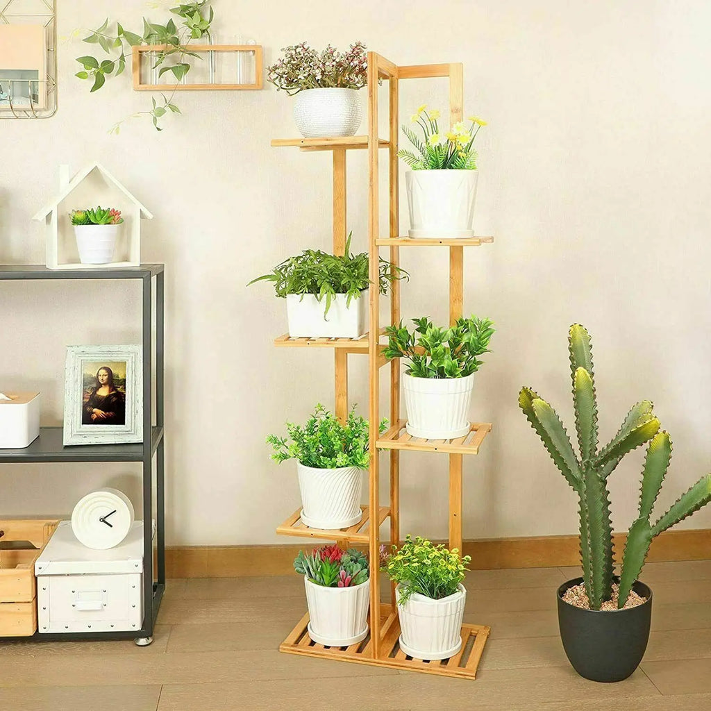 Bamboo  Plant Stand with Multiple Rack