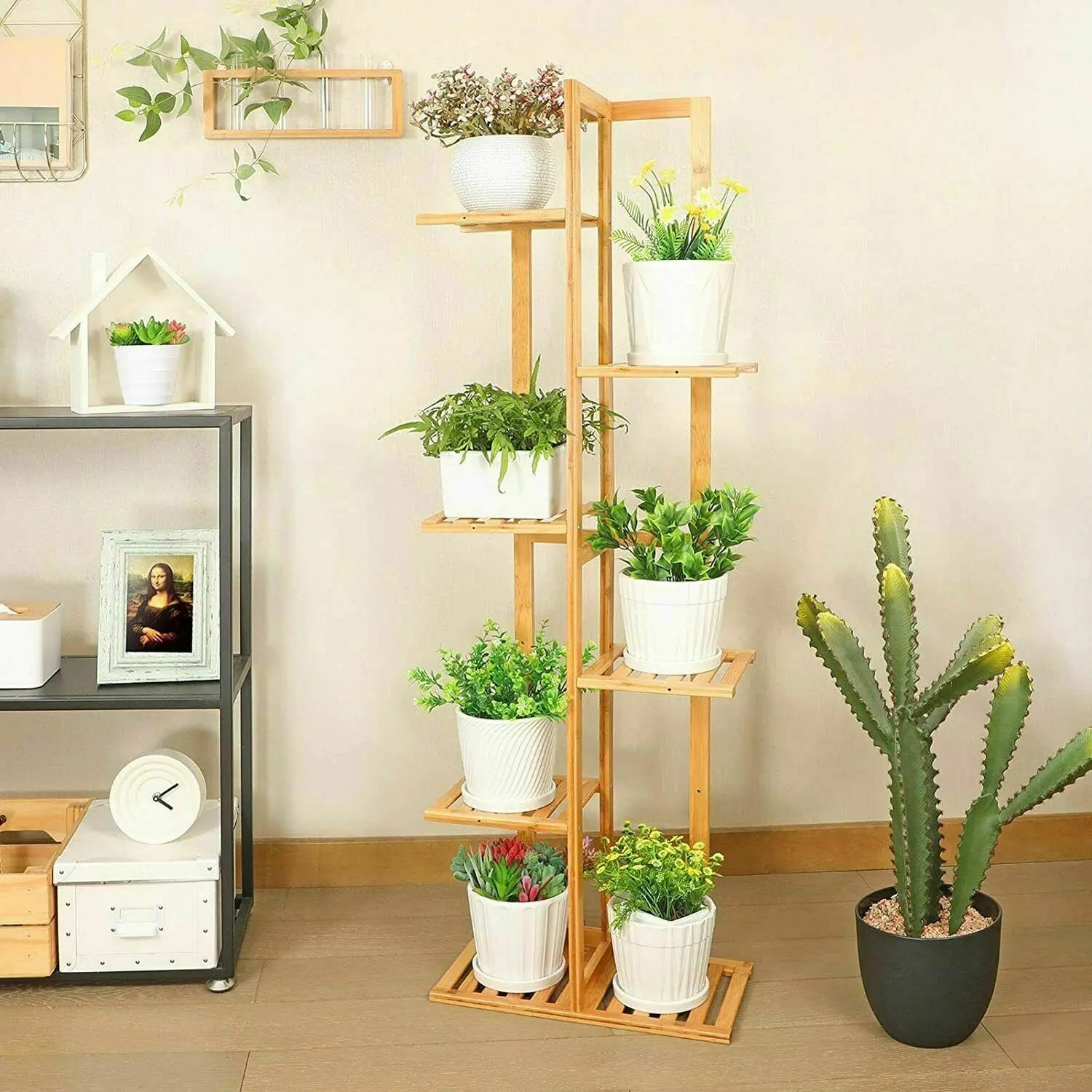 Bamboo  Plant Stand with Multiple Rack