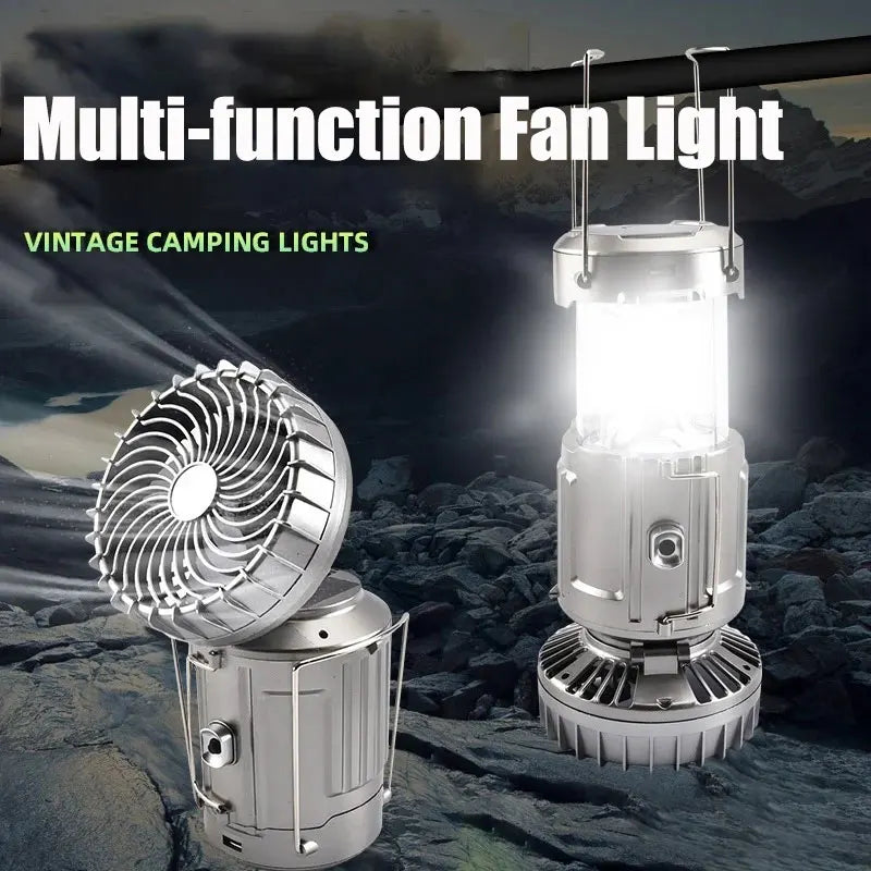 Rechargeable Solar Camping Lanterns & Electric Fan