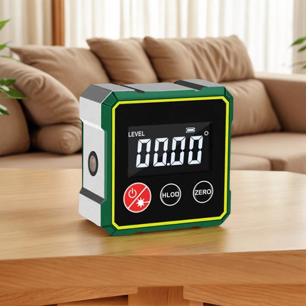 4-Side Magnetic Digital Angle Gauge with Laser