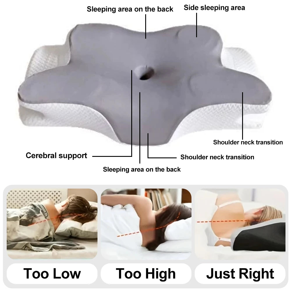 Butterfly Sleep Memory Neck Pillow