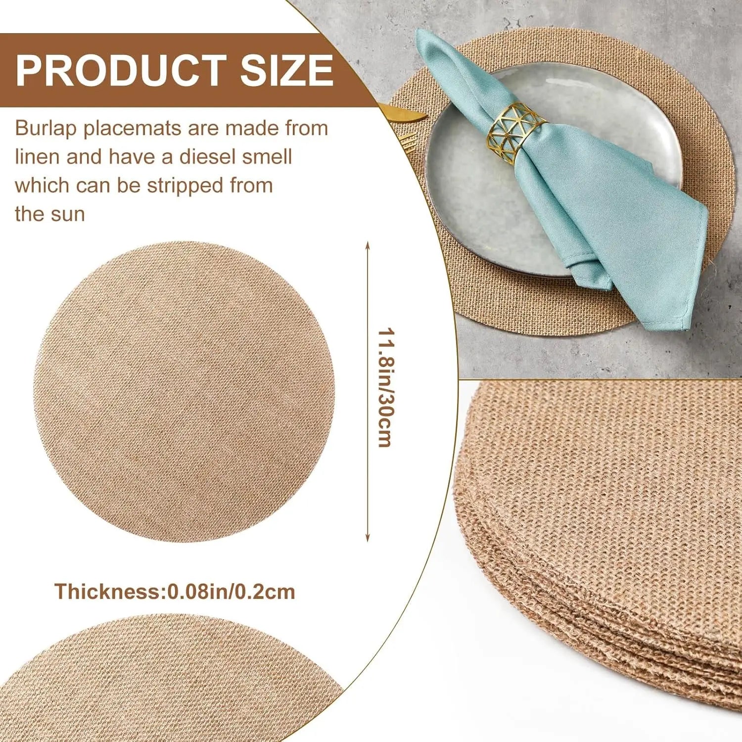 Resistant Jute Table Mat