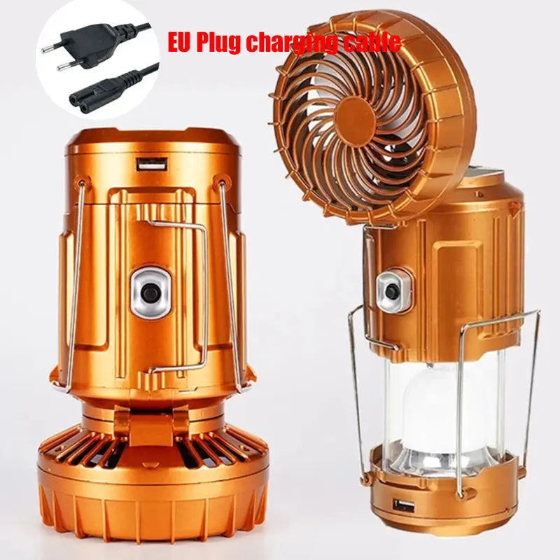 Rechargeable Solar Camping Lanterns & Electric Fan