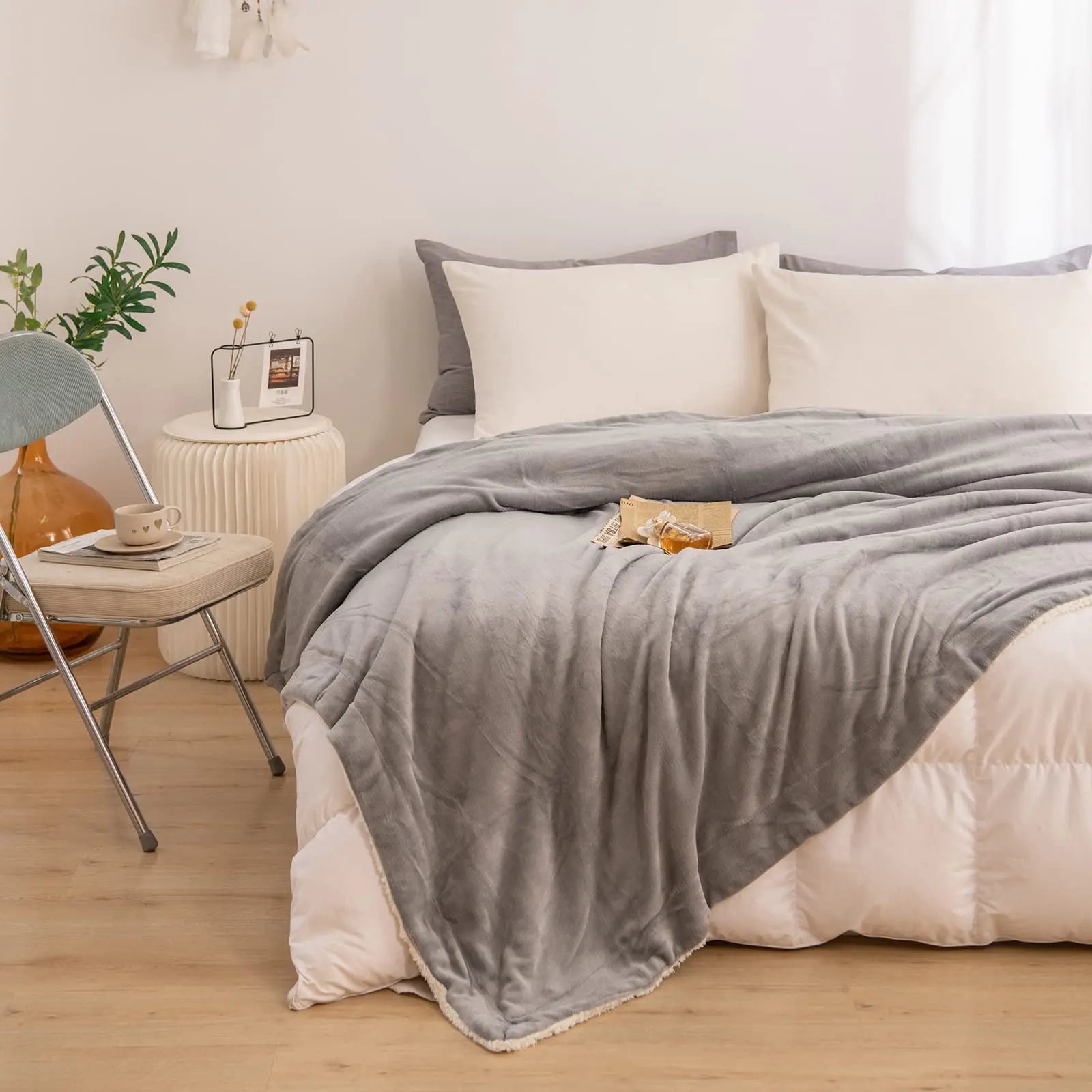 Quilted Linen Blanket