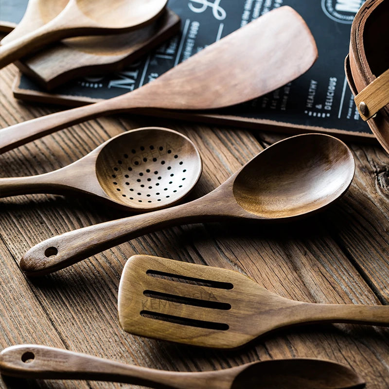 Natural Wooden Spoons set