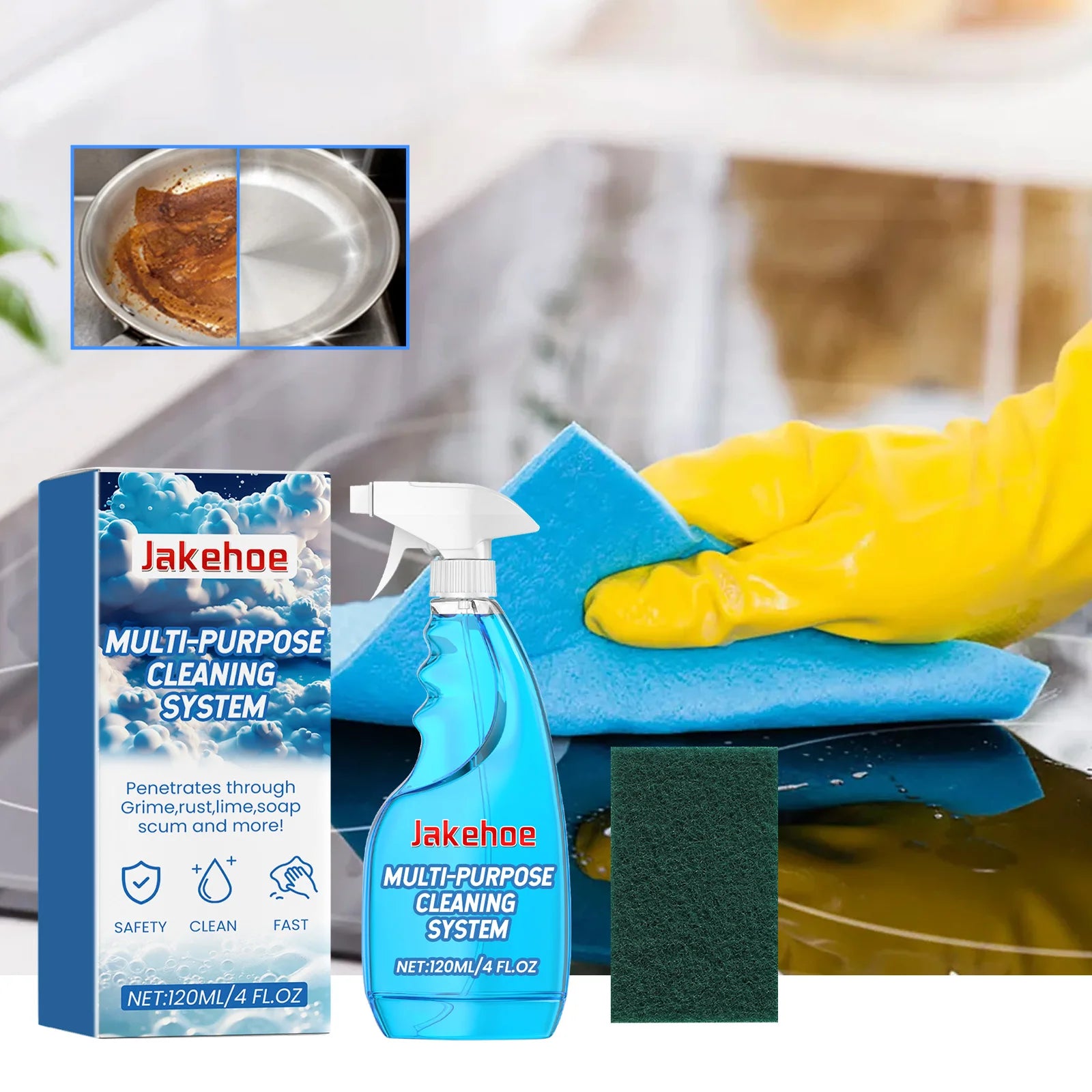 Multi-Purpose Kitchen Heavy Oil Cleaner Spray