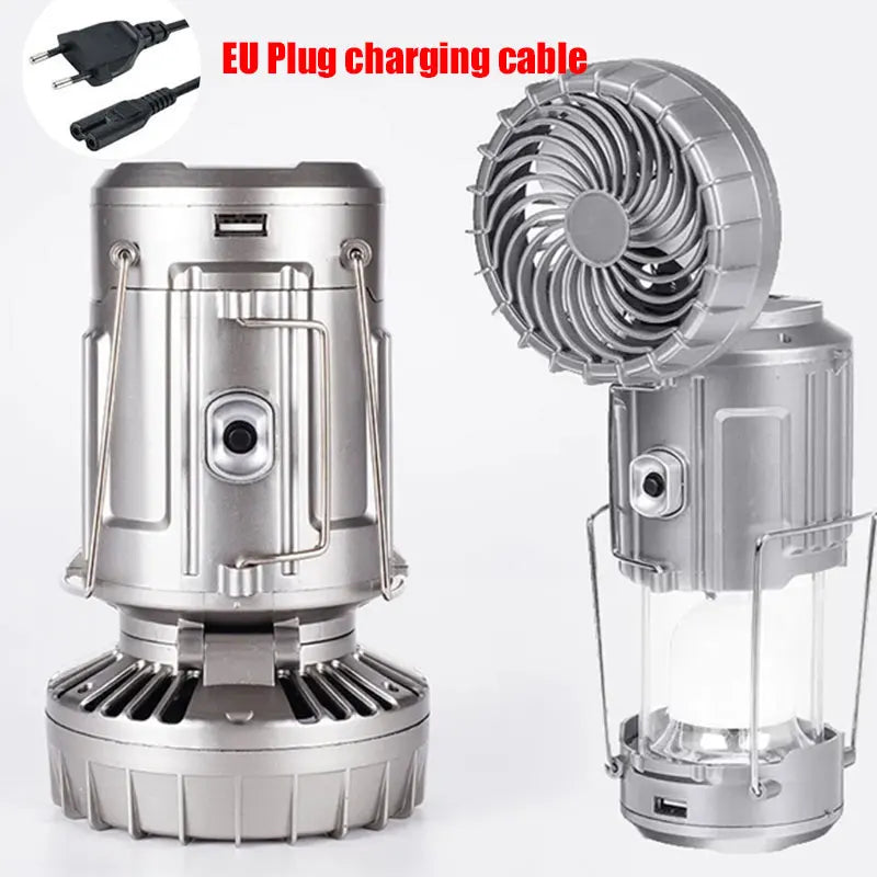 Rechargeable Solar Camping Lanterns & Electric Fan