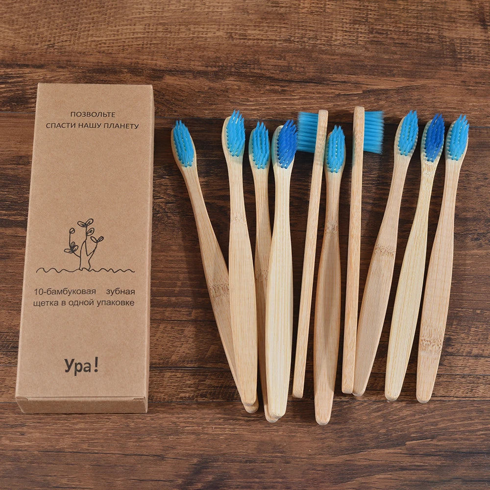 Bamboo Toothbrush - 10 Piece