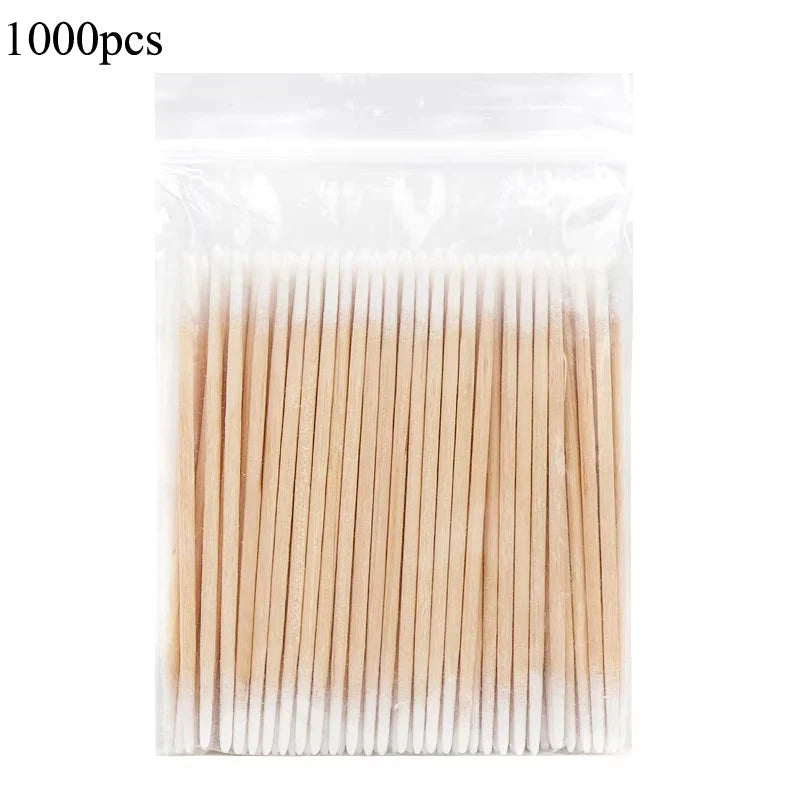 Wood Double Head Cotton Swab