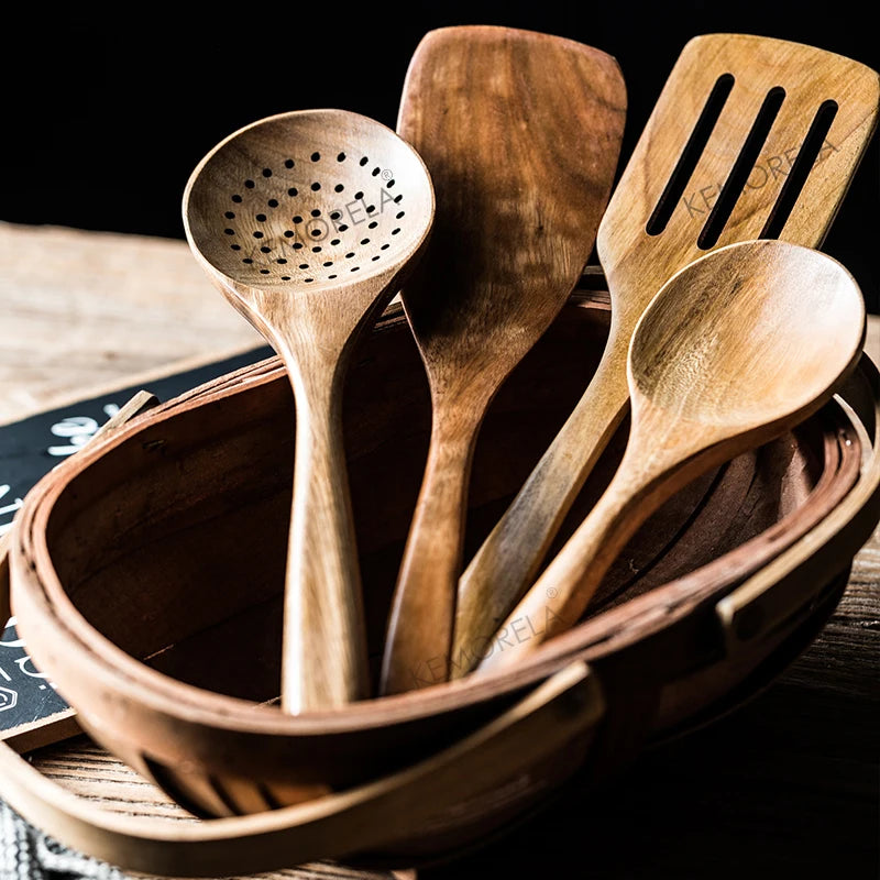 Natural Wooden Spoons set