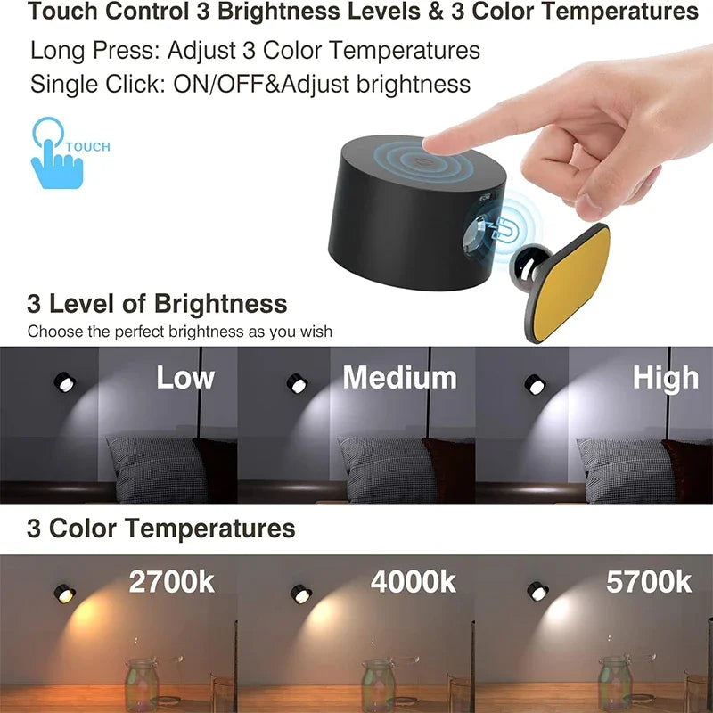 360 Rotatable Led Wall Lamp