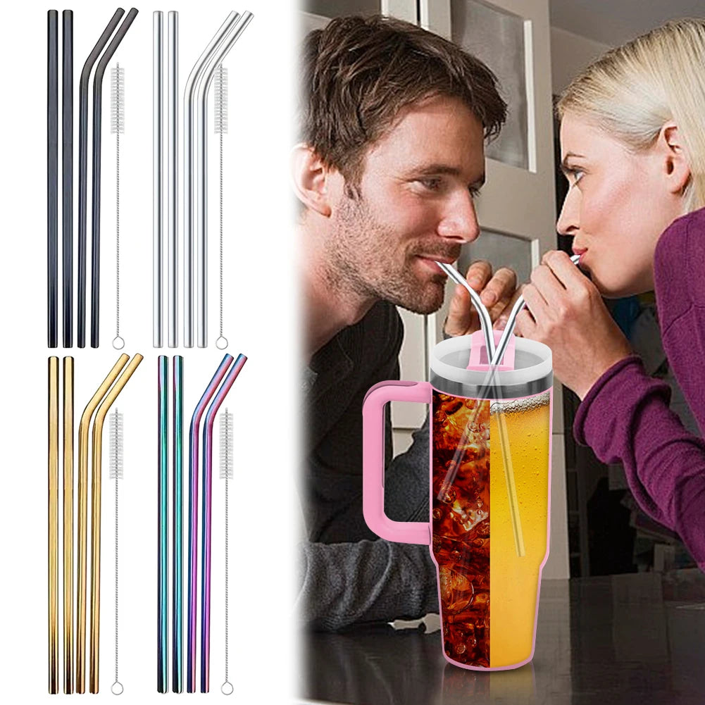 304 Stainless Steel Straws Set