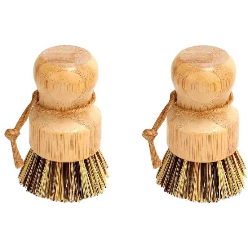 2pcs Bamboo Dish Scrub