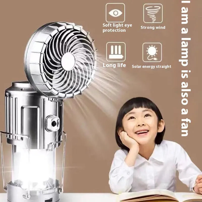 Rechargeable Solar Camping Lanterns & Electric Fan