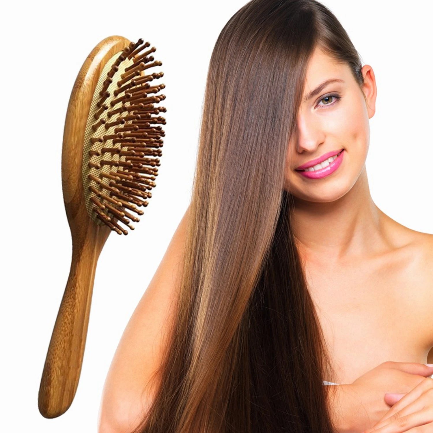 New Sdottor Wooden Bamboo Hair Brush