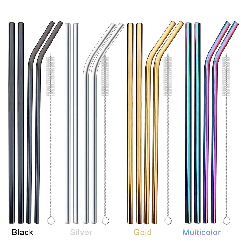 304 Stainless Steel Straws Set